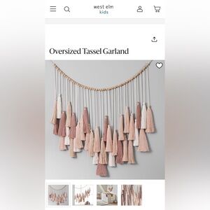 West Elm Boho Tassel Garland